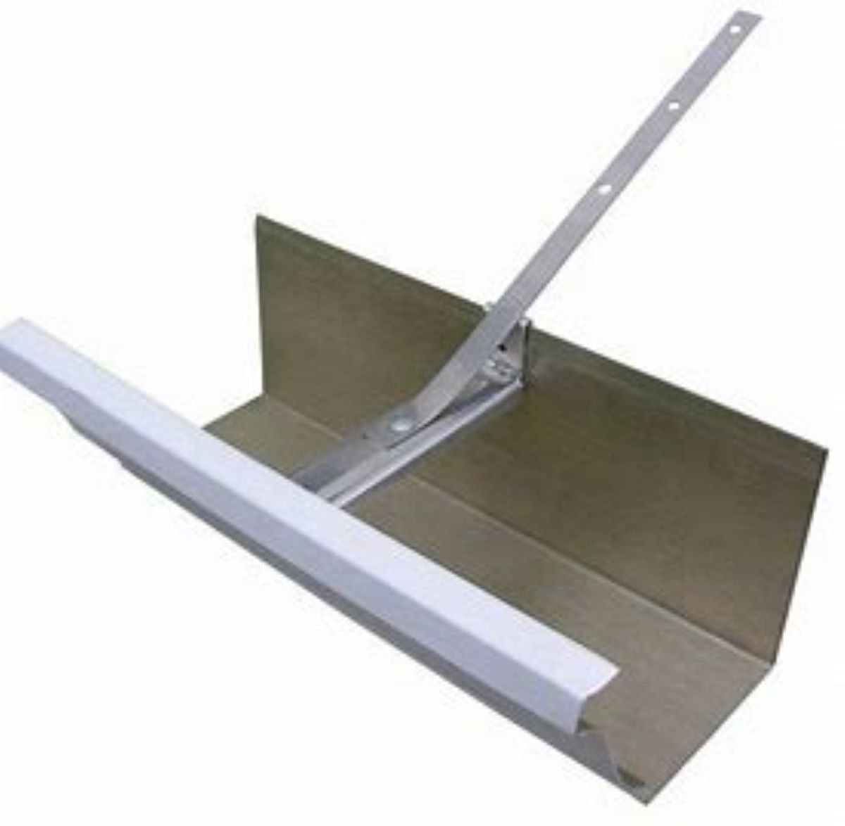 SST Gutter Hangers Aluminum Hanger with Strap for Attaching Gutters Without Fascia 5" or 6"