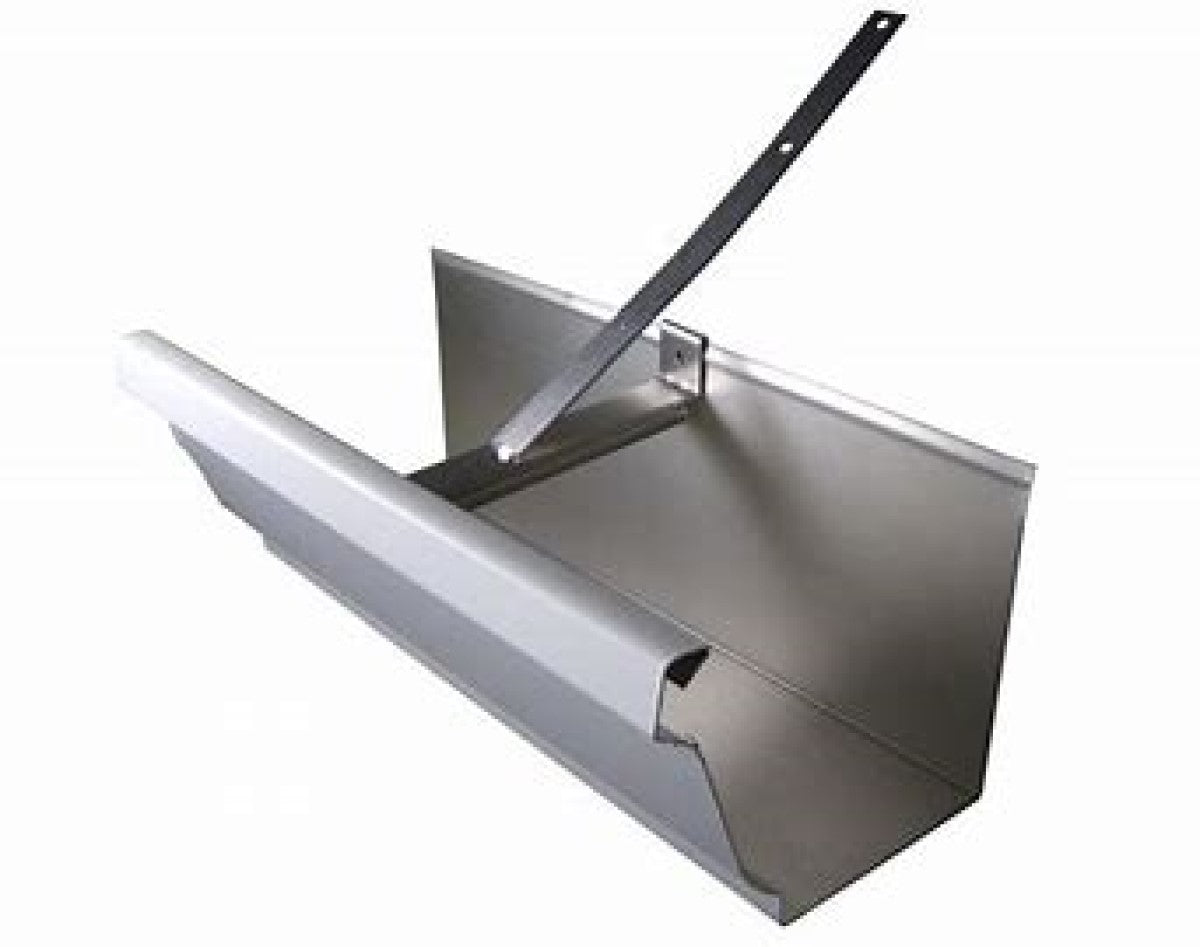Brass SST Gutter Hangers with Strap for Attaching Gutters Without Fascia 5" or 6"