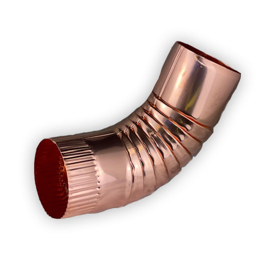 Case of Copper Round Gutter Elbow  3" or 4" (10 Units)