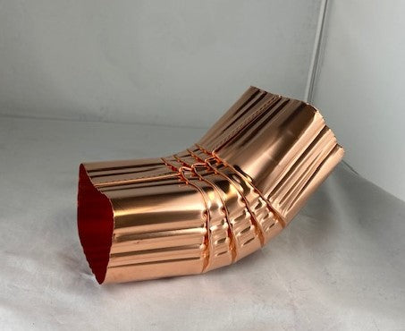 Case of 10 Copper Short "A" 30° Gutter Elbow 2x3 or 3x4  (10 Units)