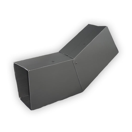 European Smooth Short "B" Gutter Elbow for Modern Box Gutters 3x4 Multiple Colors In-Stock