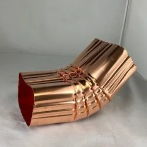 Case of 10 Copper Short "A" 30° Gutter Elbow 2x3 or 3x4 (10 Units)
