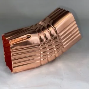 Case of Copper Short "B" 30° Gutter Elbows 2x3 or 3x4 (10 Units)