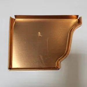 Case of 50 Copper K-Style Gutter End Caps 5" or 6" Left and Right (50 units)